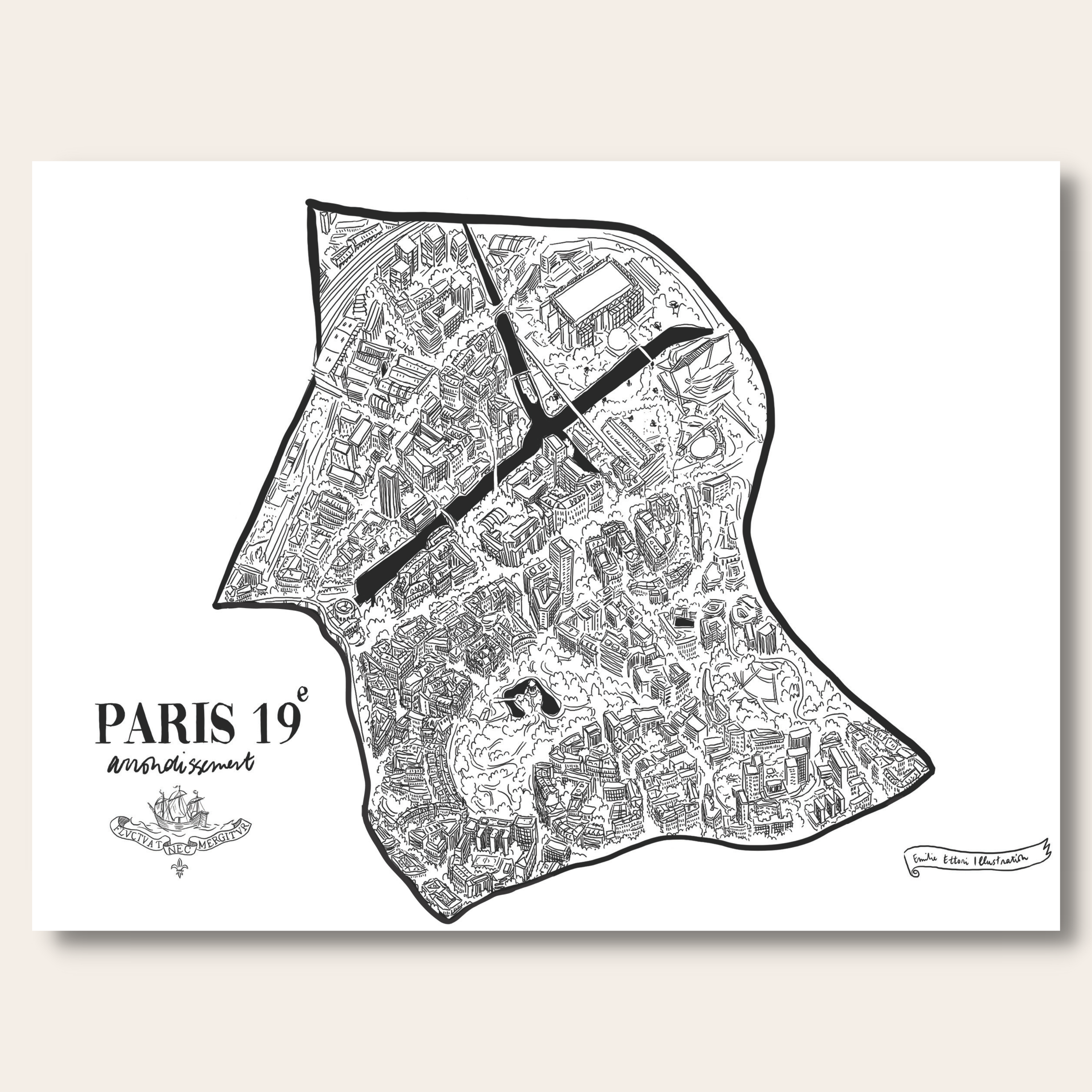 Affichettes des arrondissements de Paris